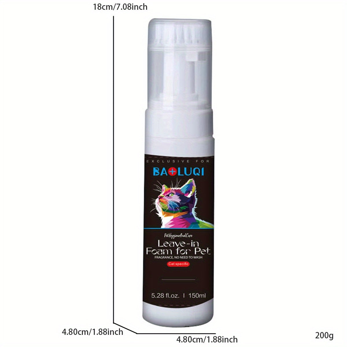 No Rinse Cat Bath Spray Quick Dry Leave In Grooming
