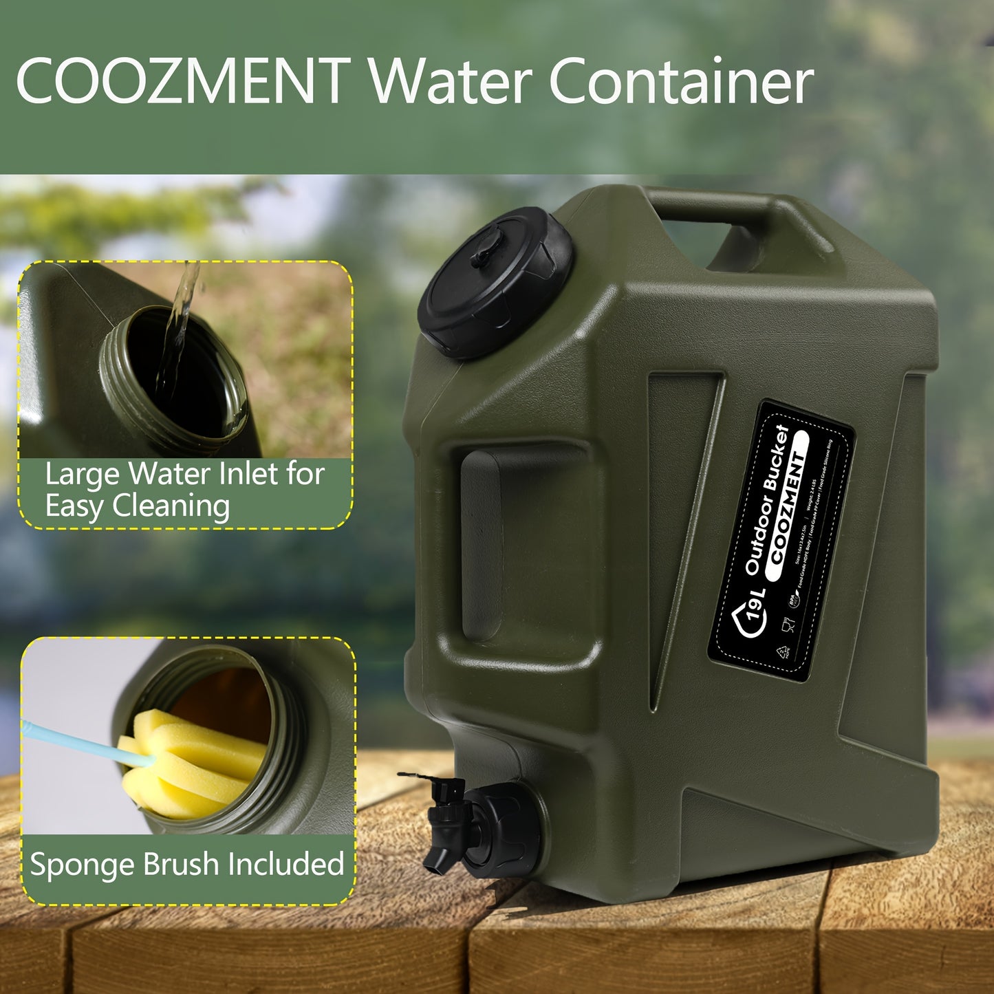 BPA Free Collapsible Water Containers for Camping and Hiking