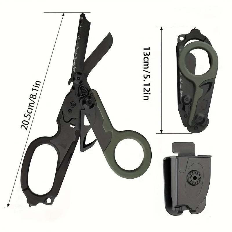Foldable Tactical Scissors Multi Tool for Outdoor Adventures