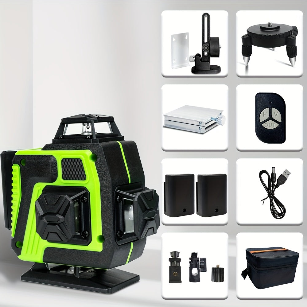 16 Line Self Leveling Laser Level 360 Degree With Remote