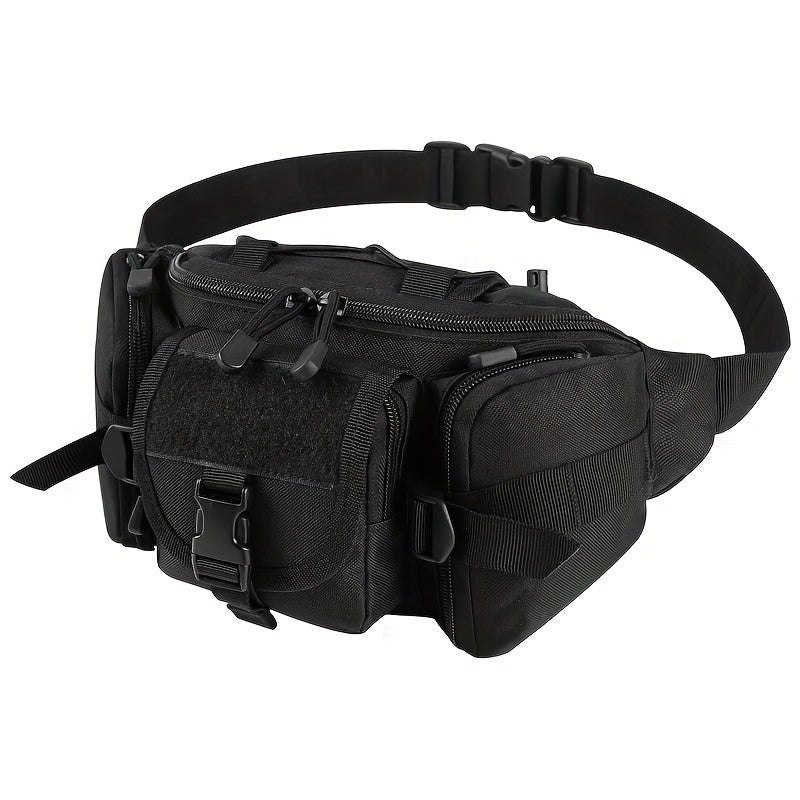 Oxford Cloth Waist Pack With Adjustable Strap And Zipper