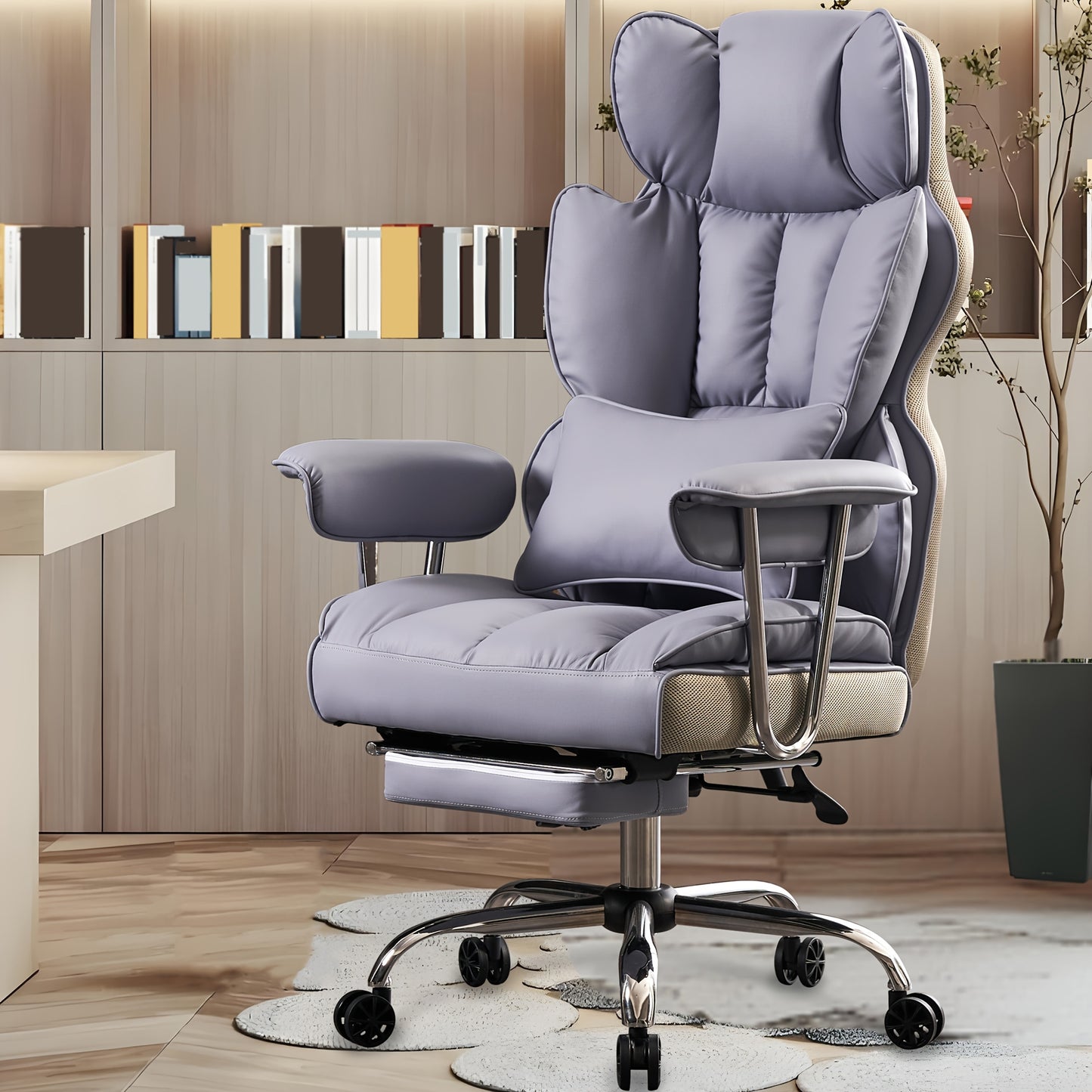 Efomao Ergonomic Big and Tall Office Chair with Lumbar Support
