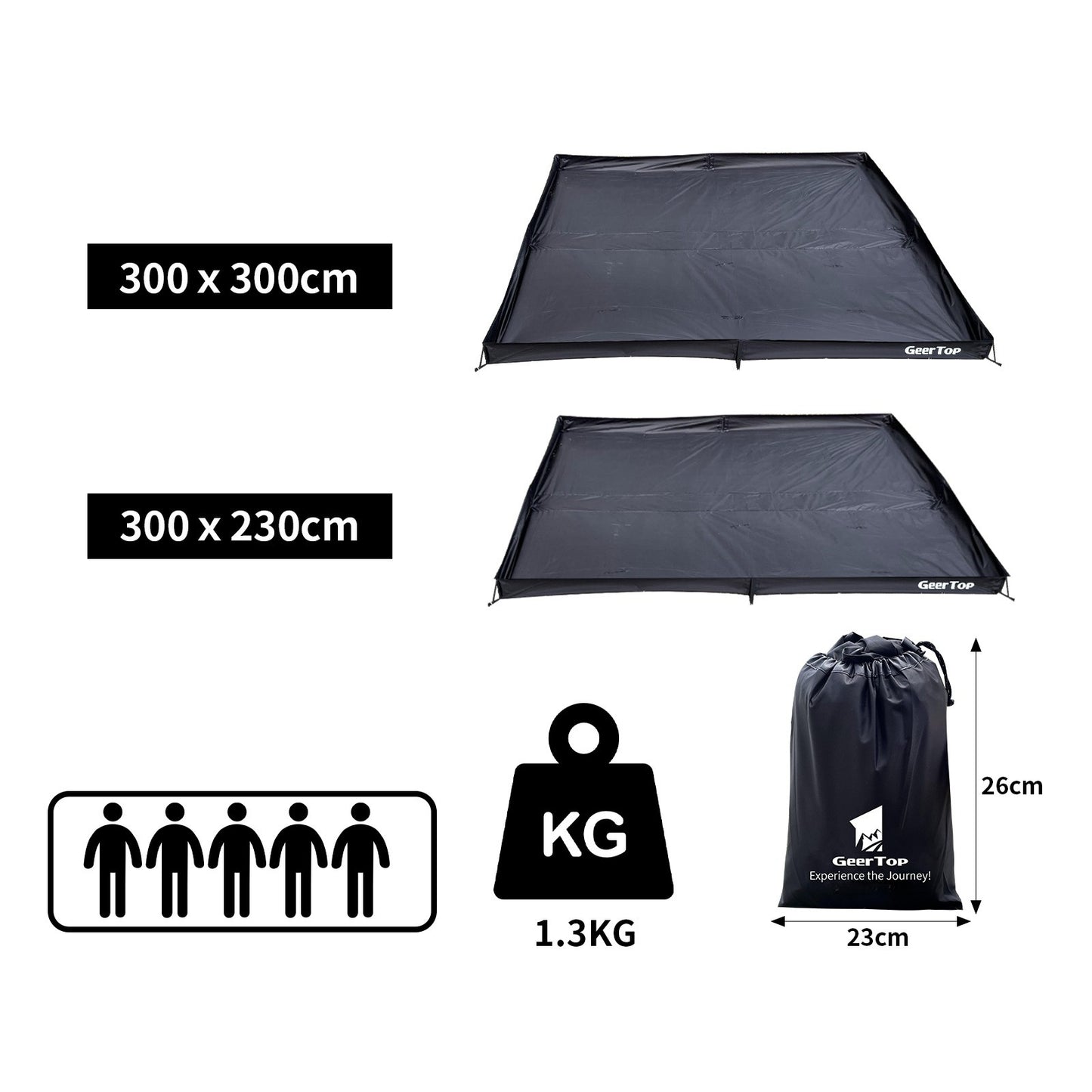 Heavy Duty Oxford Camping Ground Sheet All Season Shelter