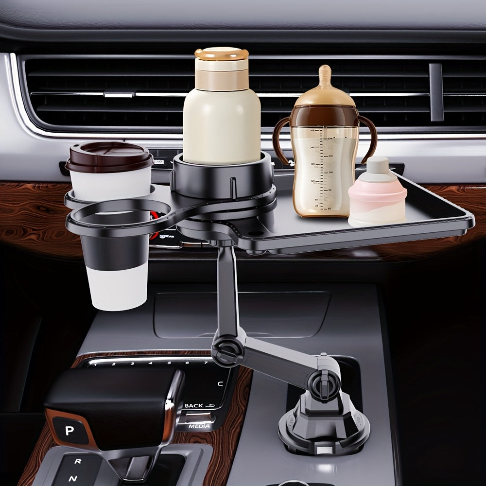 YAILIS 4 In 1 Adjustable Car Phone Mount Cup Holder
