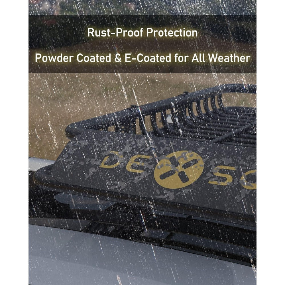 Universal Roof Rack Cargo Basket With 200 Lb Capacity