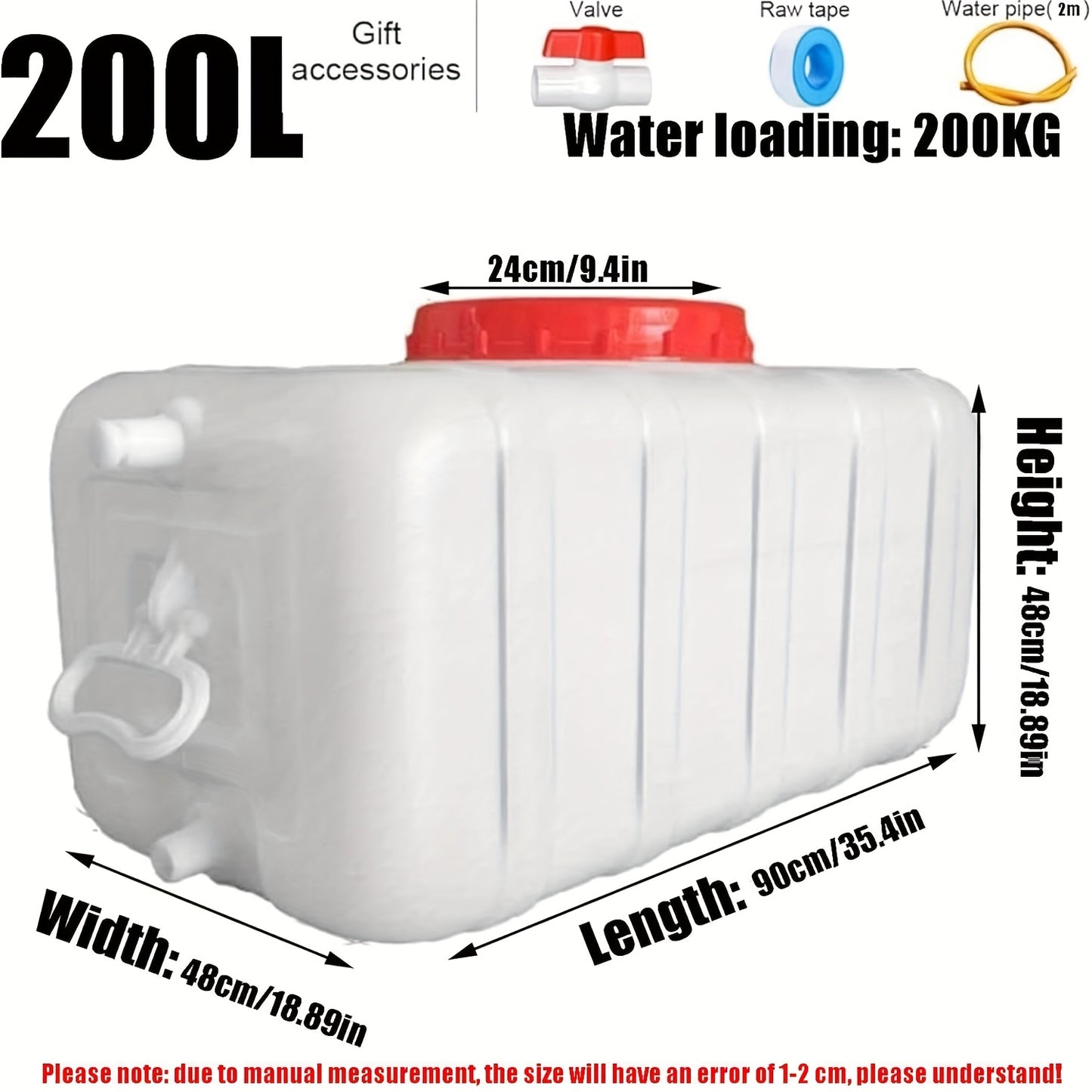 Portable Water Storage Tank With Faucet And Hose Camping