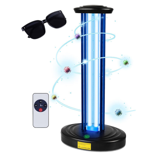 UV Disinfection Lamp With 3 Speed Timed Remote For Home