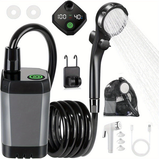 Portable Camping Shower Pump With Intelligent Display