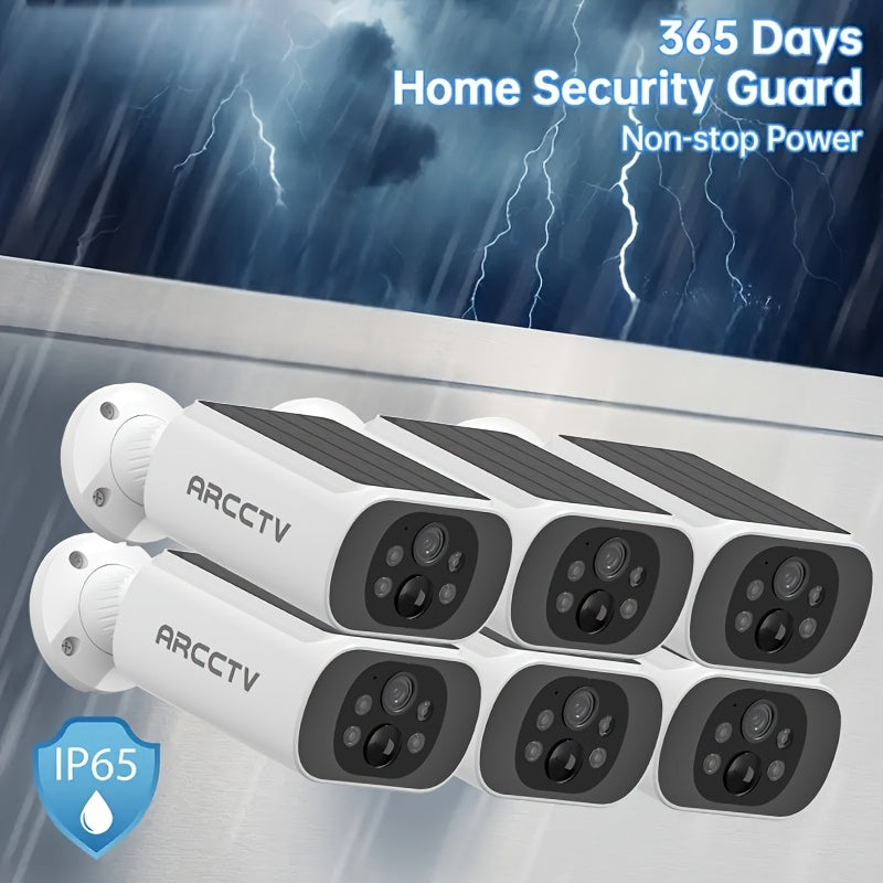 4MP Solar Outdoor Camera With Night Vision Alexa Security