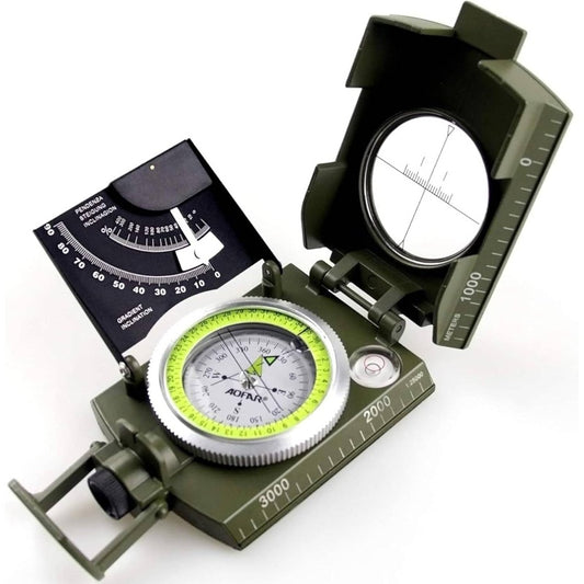 Lensatic Compass With Inclinometer And Waterproof Sight