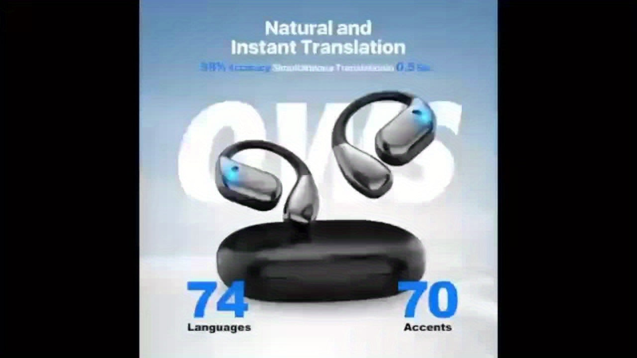 3 In 1 AI Translator Earbuds 156 Languages Translation