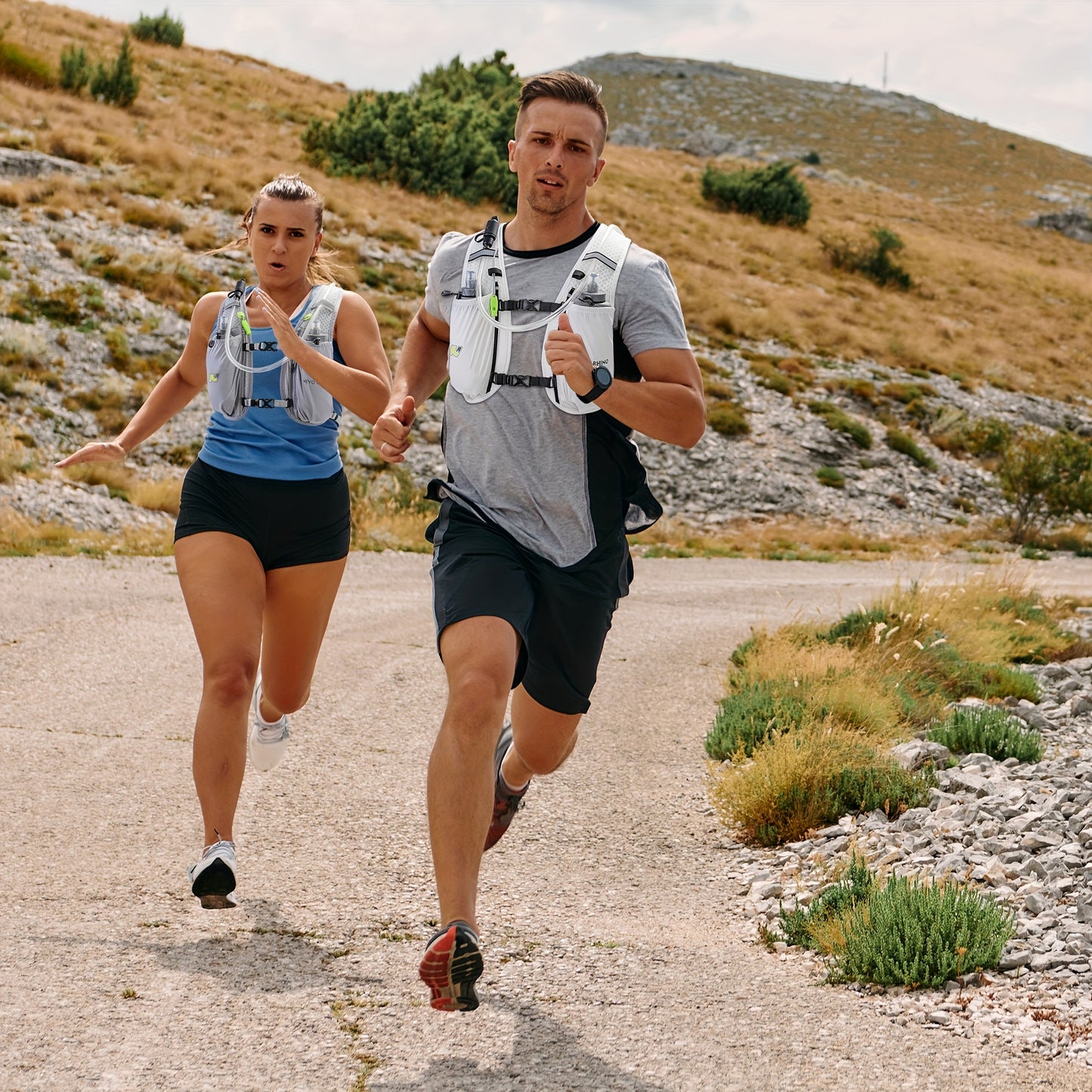 Hydration Running Vest With Water Bladder Lightweight Pack
