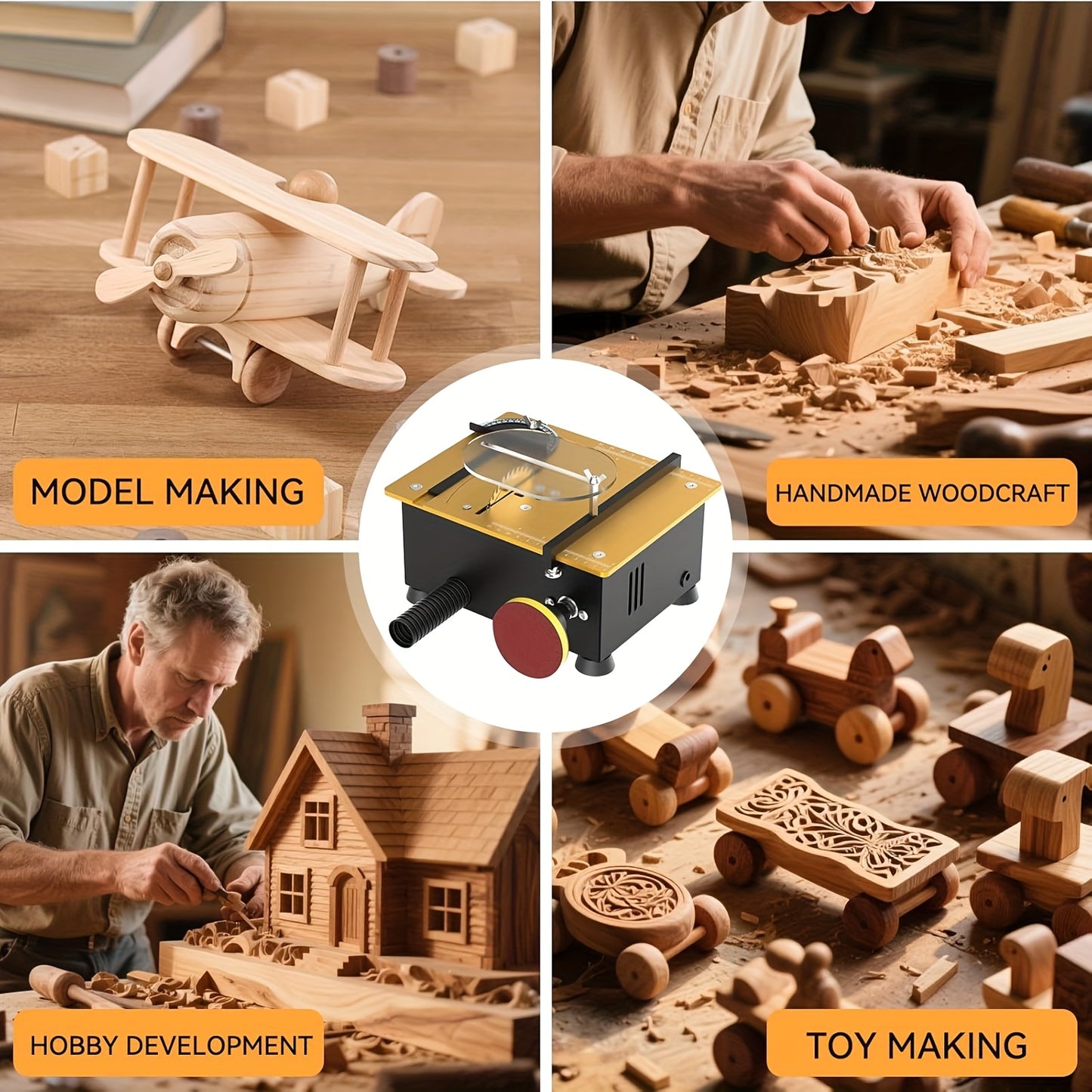 Table Saw Crafting With Dual 795 Motors 200W 12000 RPM