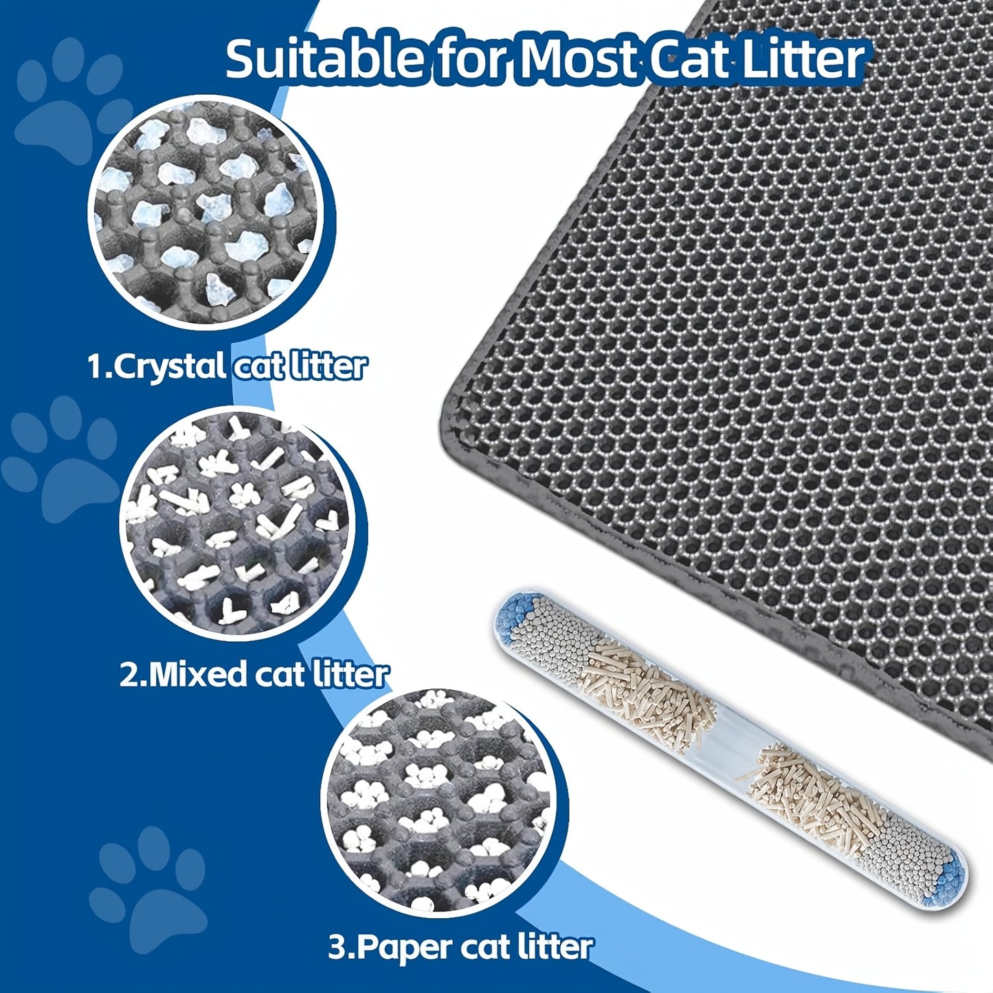 Waterproof Cat Litter Mat EVA Honeycomb With Vent Mesh