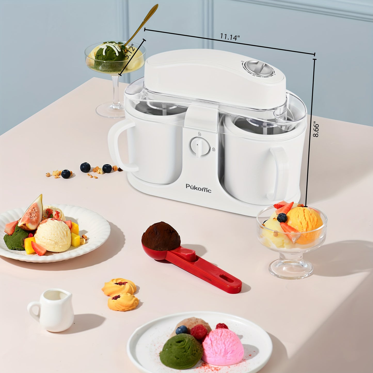 Home Ice Cream Maker Detachable Design For Easy Cleaning