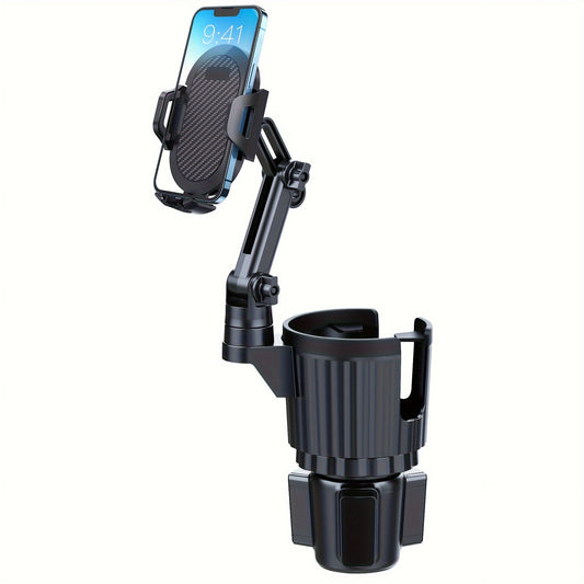YWOR Waterproof 2-in-1 Car Cup Phone Mount with Adjustable Base