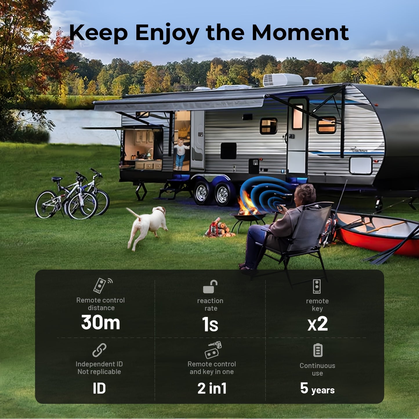 Versatile Keyless RV Entry Door Lock for Trailers and Campers