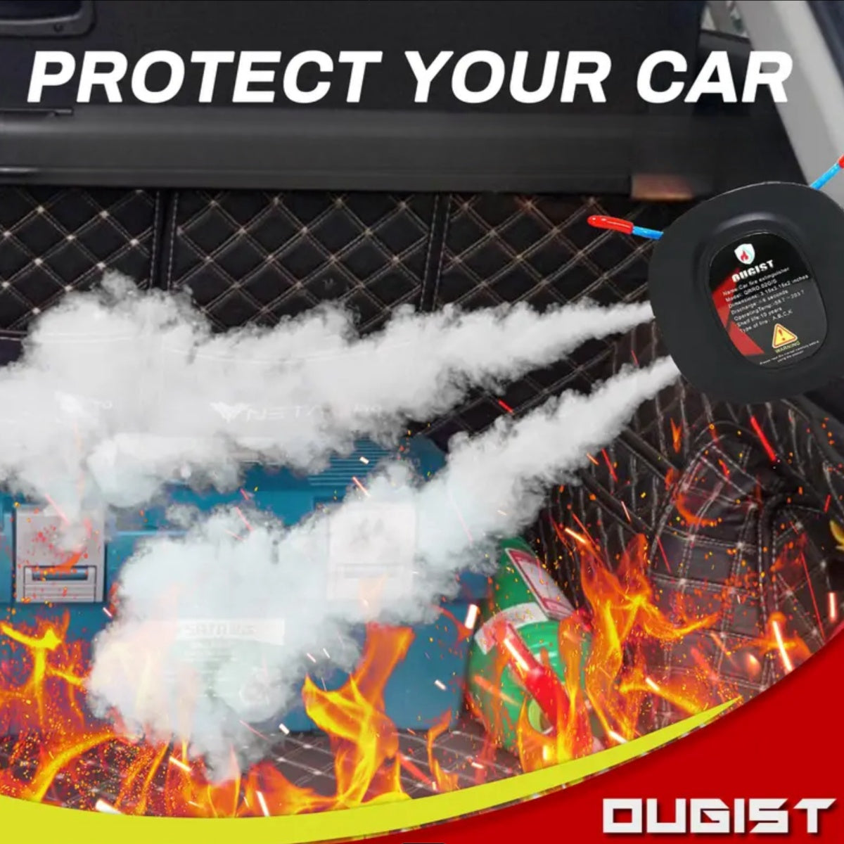 Automatic Fire Extinguisher Compact Vehicle Cabin Safety