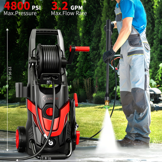 Electric High Pressure Washer 4800 PSI 3.2 GPM With Nozzles