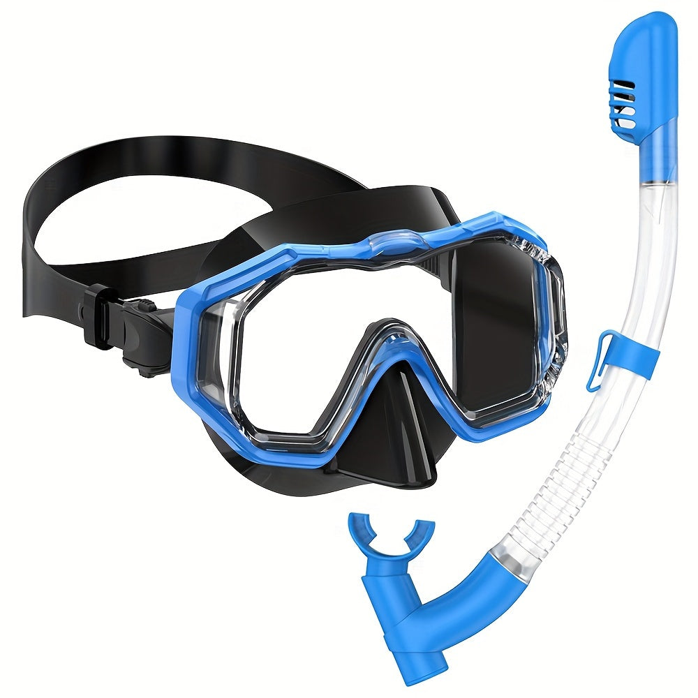 Three Window Youth Snorkeling Mask and Breathing Tube Set