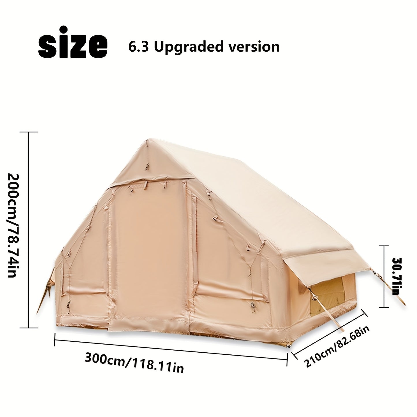 Inflatable Family Camping Tent All Season Windproof Shelter