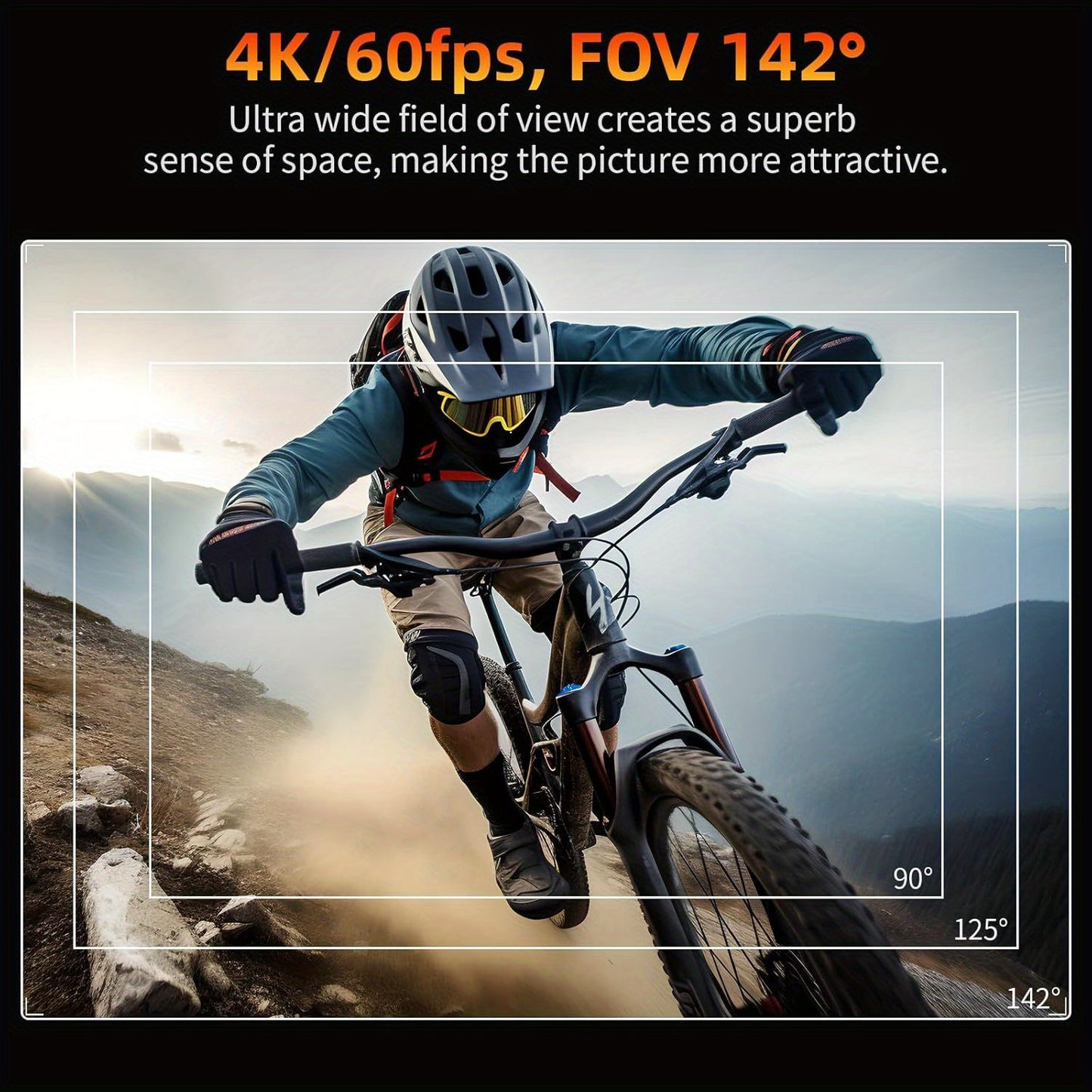 4K 60FPS Multifunction Bike Camera With 32G Memory Card