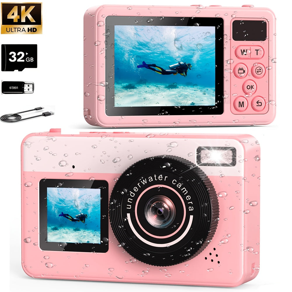 Dingetu Underwater Digital Camera Floating 10ft Selfie