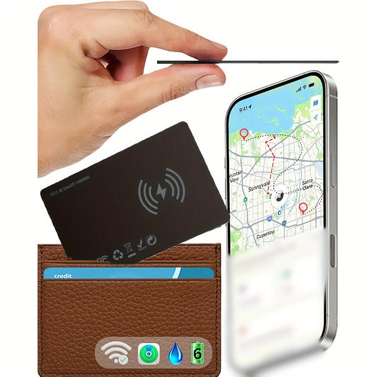 Ultra-Thin Waterproof Wireless Charging GPS Locator Card