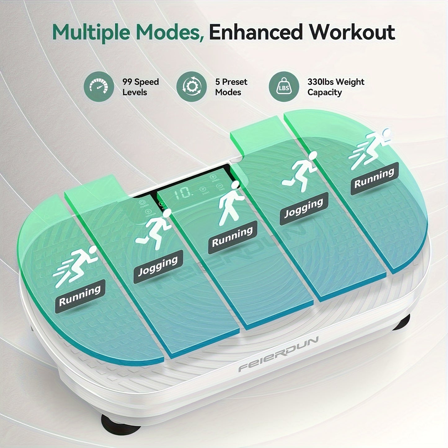 Vibration Plate Fitness Machine With Multiple Modes