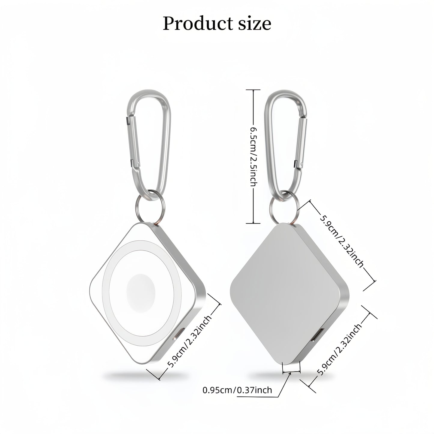 Mini Magnetic Wireless Charger With Dual Interface 15W