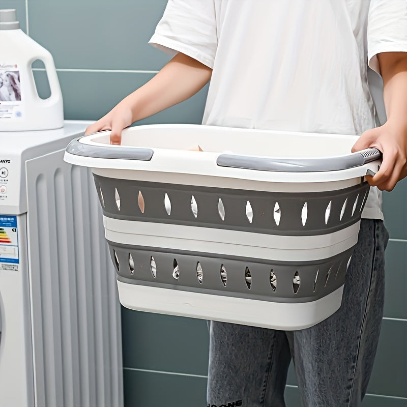 Portable Foldable Laundry Basket Wall Mount For Bathroom