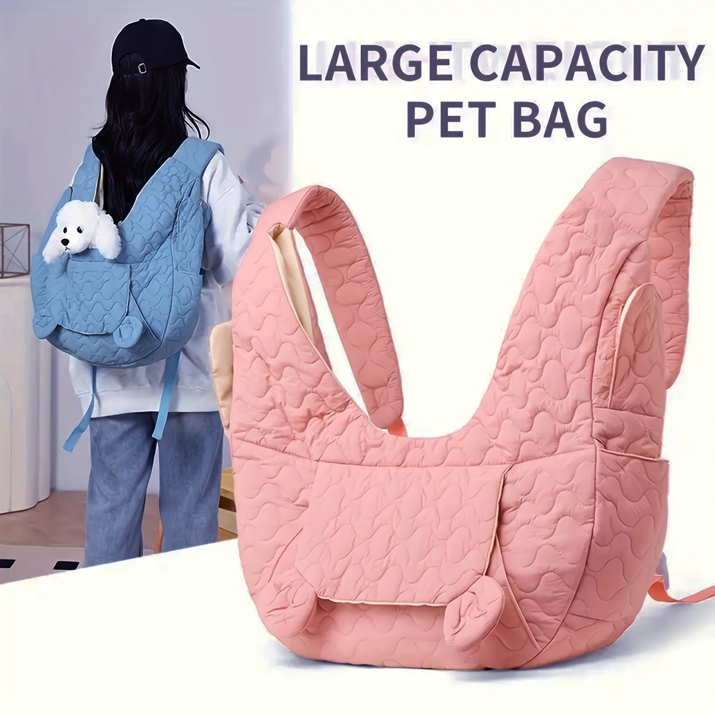 Portable Pet Backpack For Small To Medium Cats And Dogs