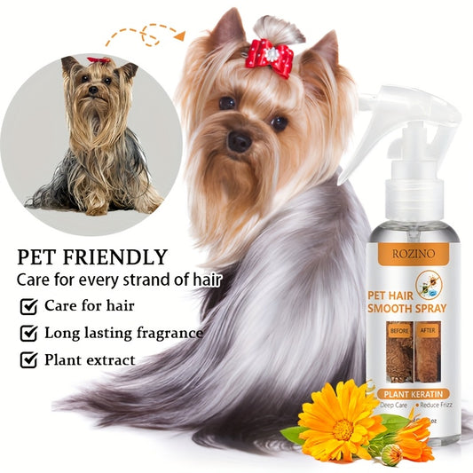 Powerful Leave In Pet Hair Detangler And Deodorizing Spray