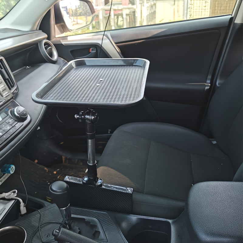 Car Cup Holder Tray Organizer with Phone Holder and Storage