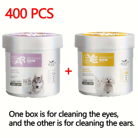 Pet Eye And Ear Cleaning Wipes Hypoallergenic Fragrance Free