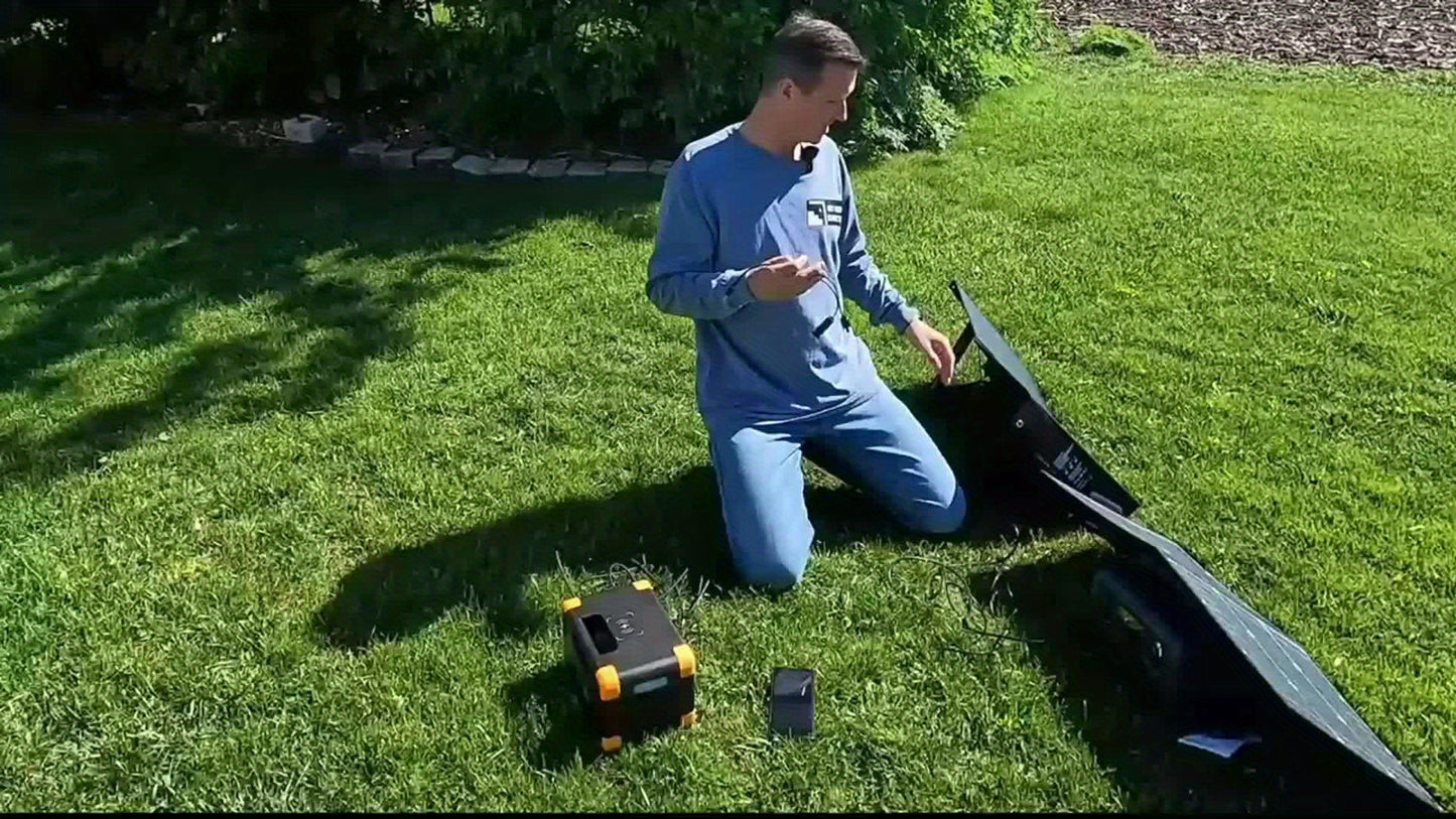 Foldable Solar Charger with Quick Charge Dual USB Ports