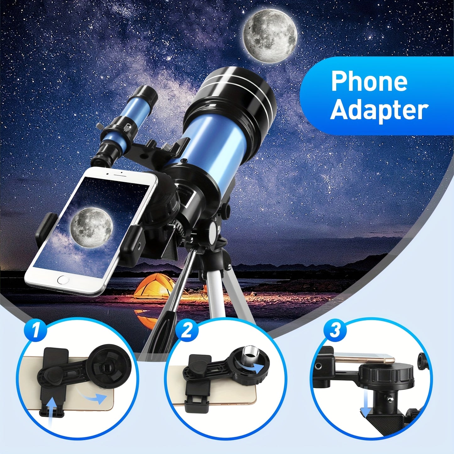 Portable Refractor Telescope for Astronomy Beginners and Enthusiasts