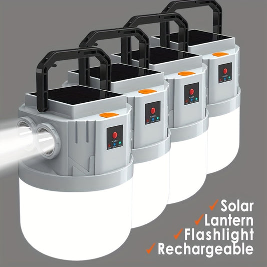 Solar Lanterns Rechargeable LED Camping Lights for Emergency Use