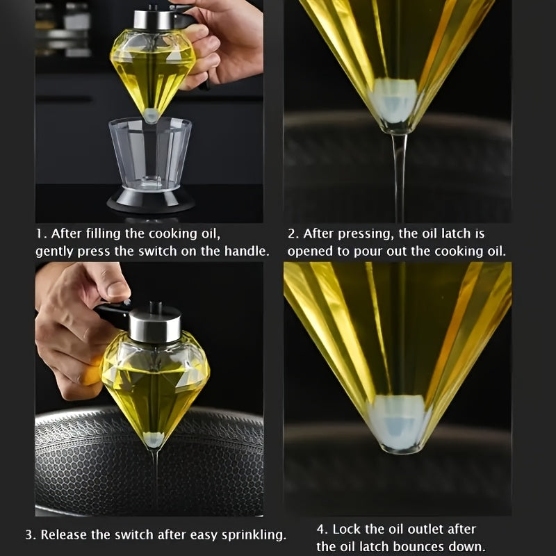 Stylish Glass Honey Dispenser No Drip With Scoop For Syrup