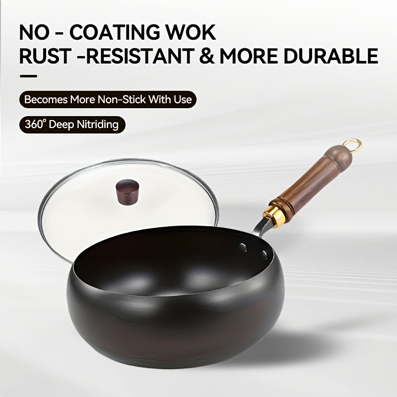 Heavy Duty Cast Iron Pan With Lid For Even Heat And Searing