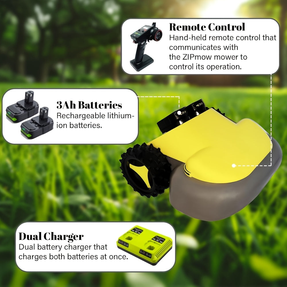 Remote Control Battery Powered Lawn Mower for Effortless Cutting