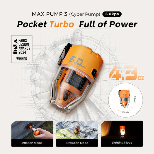 FLExtail Max Pump 3 Portable Electric Air Pump with Light