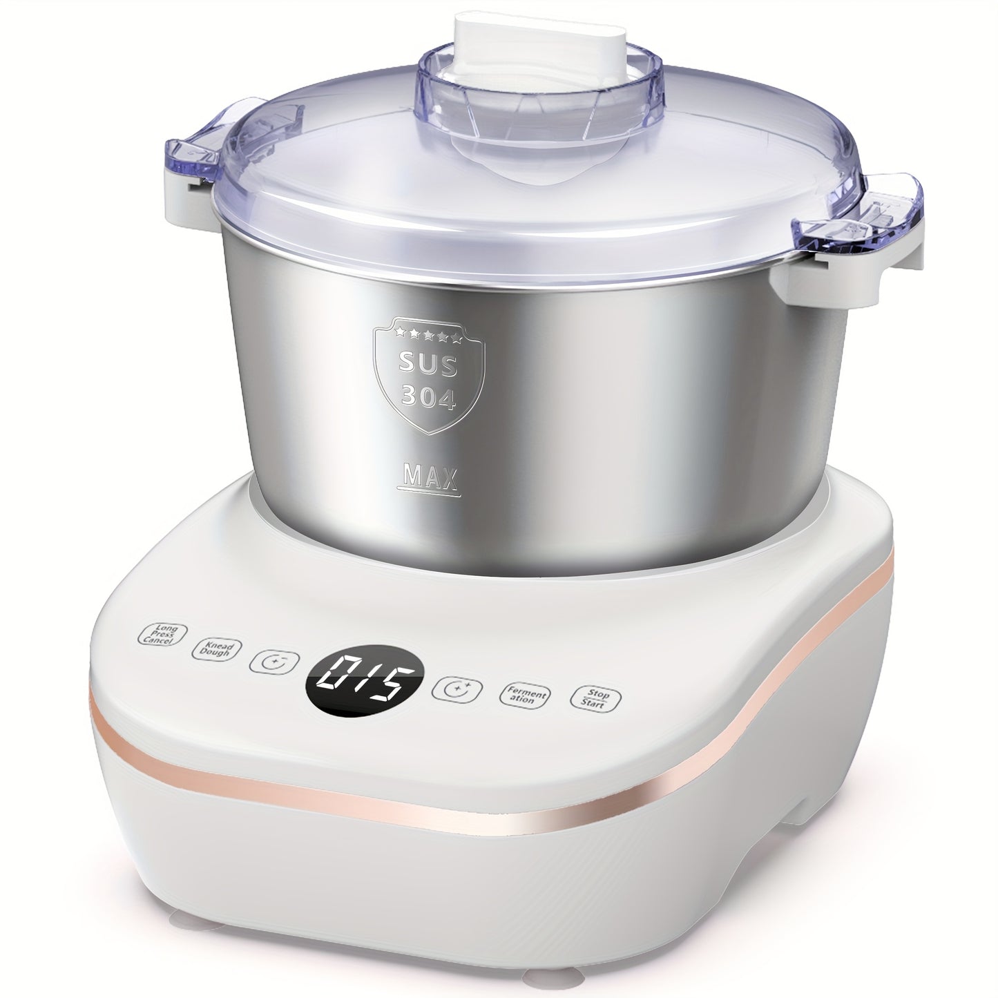 Dough Mixer With Ferment Function And Stainless Bowl