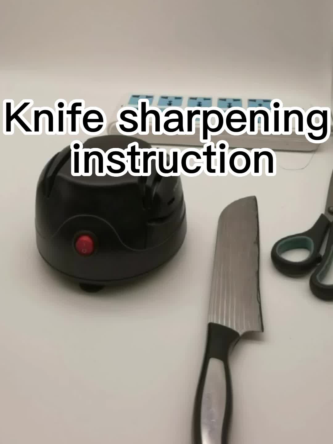 Electric Knife Sharpener 4 Slot Professional System ABS Plug
