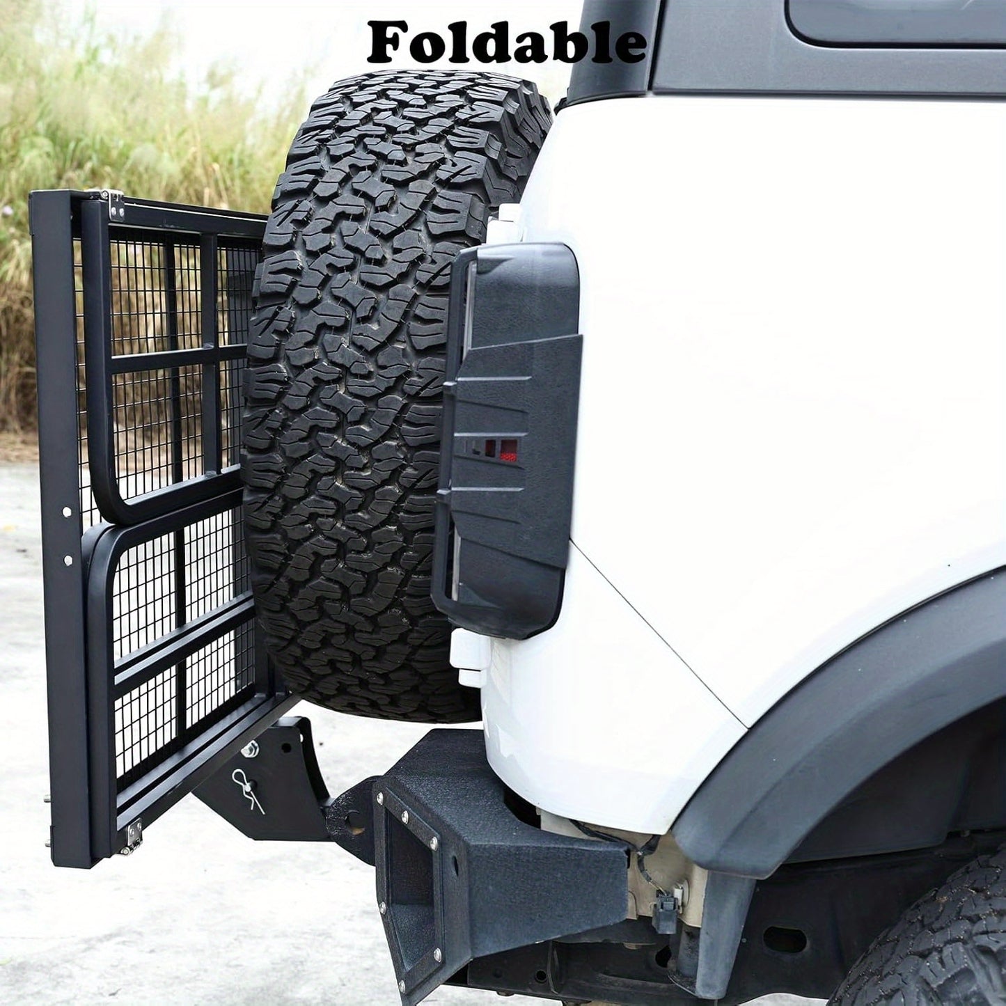 Hitch Mount Cargo Carrier Folding Rack Rear Luggage Basket