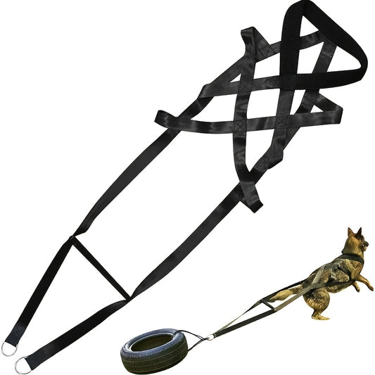 Heavy Duty Dog Traction Training Harness Adjustable Straps