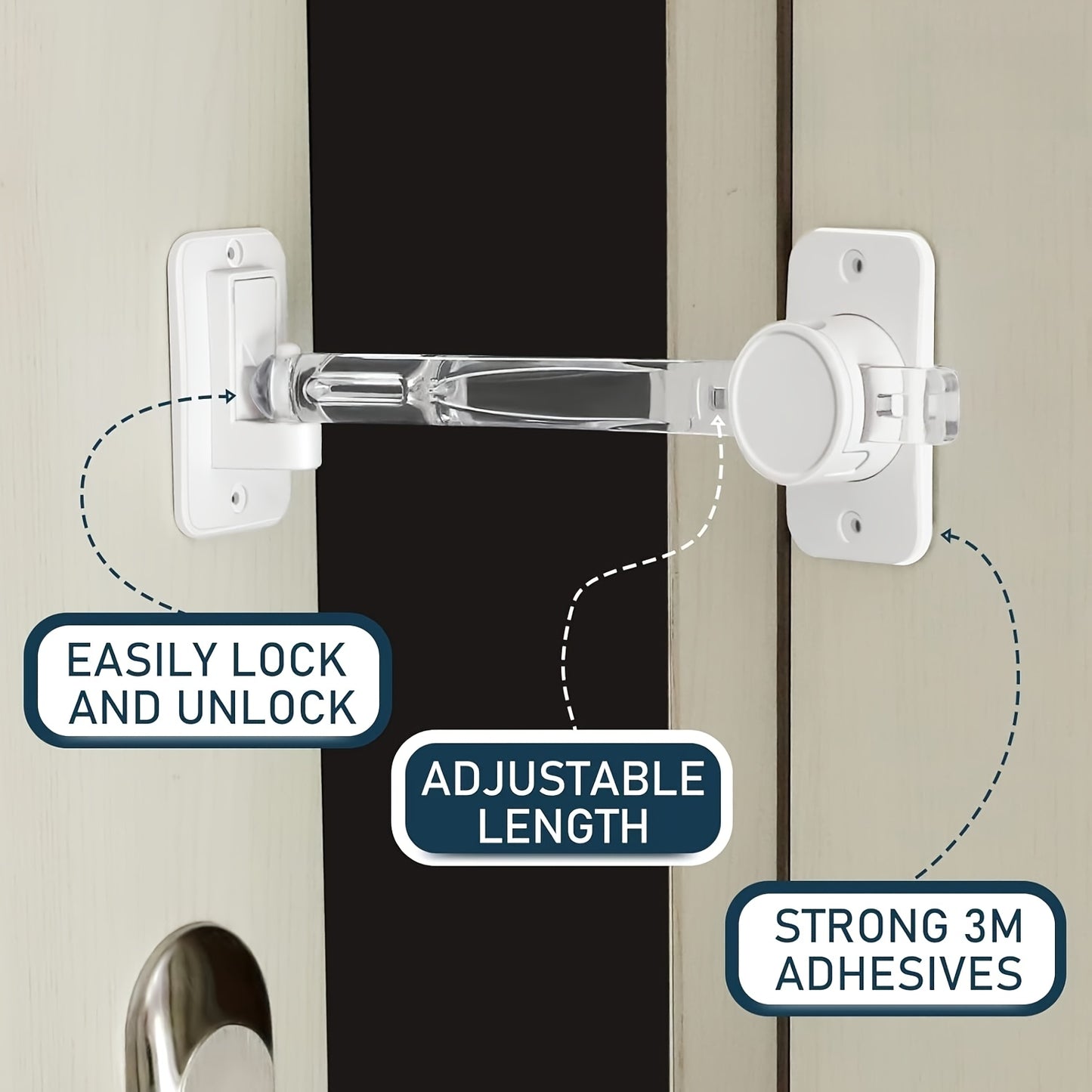 Adjustable Cat Door Latch And Stopper For Outdoor Use