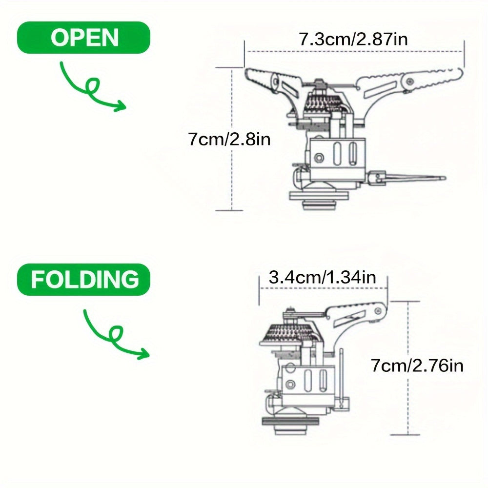 Portable Titanium Gas Stove Head Folding For Outdoor Cooking