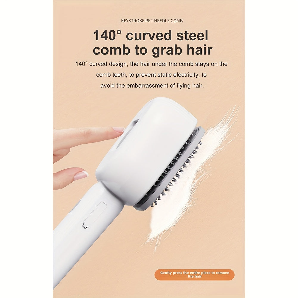 USB Rechargeable Pet Grooming Brush for Cats and Dogs