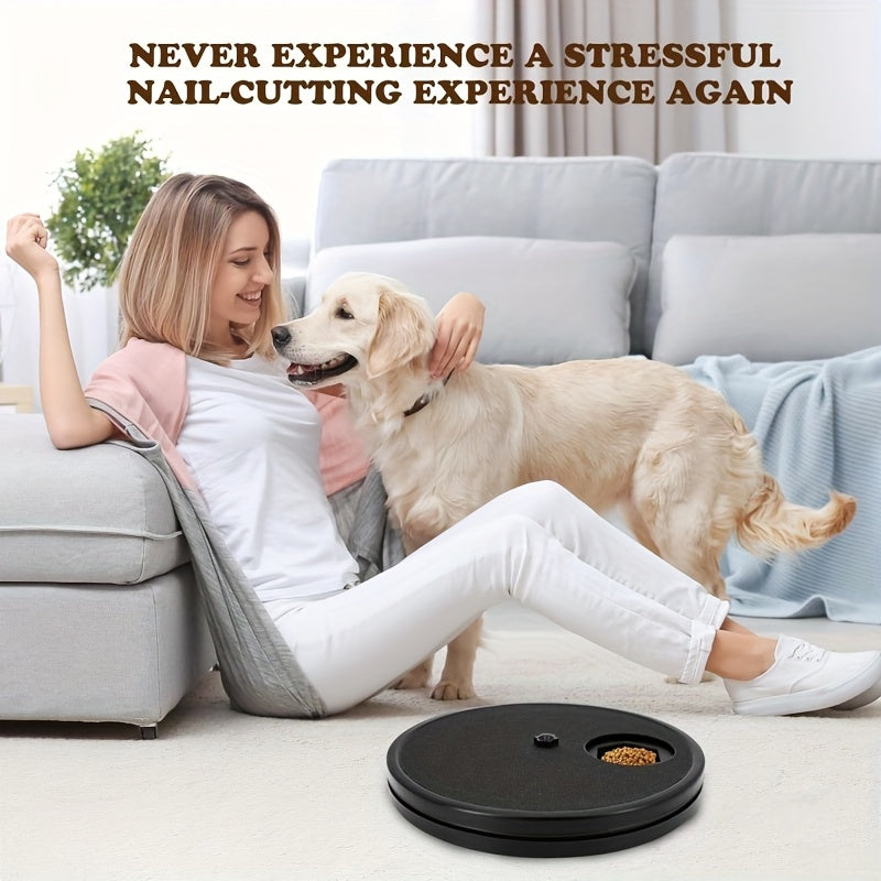 Dog Nail Scratch Board 3 In 1 Rotatable Treat Box Toy